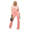 High Quality Women's Crop Top and Pant Set Super Elastic Sweatsuit in 10 Colors Velvet 2 Piece Set Casual Long Tops XL Size