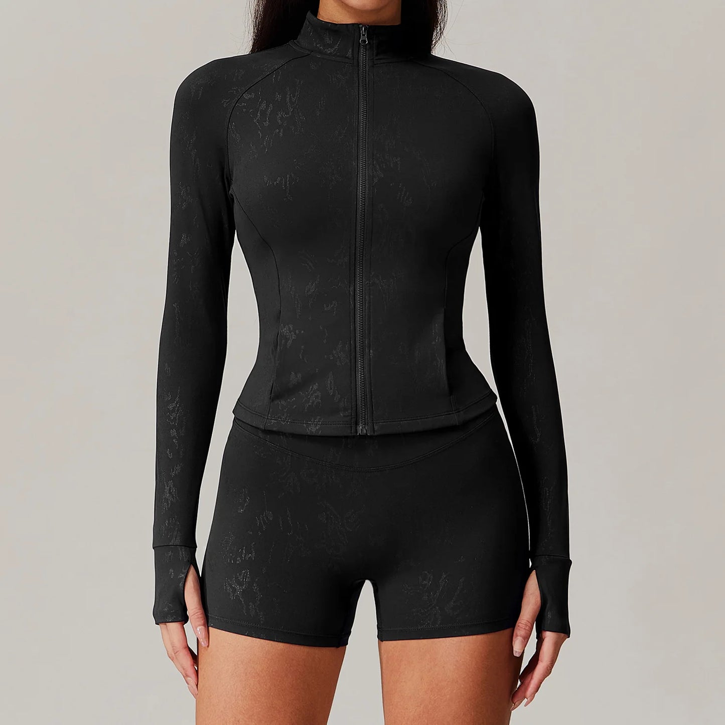 Zip Quick Drying Tight Running Tops Breathable Nude Training Fitness Yoga Wear Jacket for Plus Size Waterproof Plaid Shorts