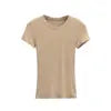 Women 2024 Summer New Fashion Basic Thin Modal Short-sleeved T-shirt Ancient Casual Chic Female Tee Shirt Tops Mujer