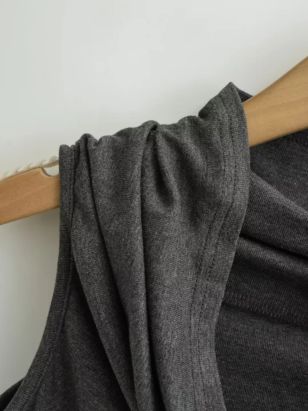 Women 2024 Summer New Fashion One-word Swing Collar Vest Base Shirt Retro Casual Chic Female Tee Shirt Tops Mujer