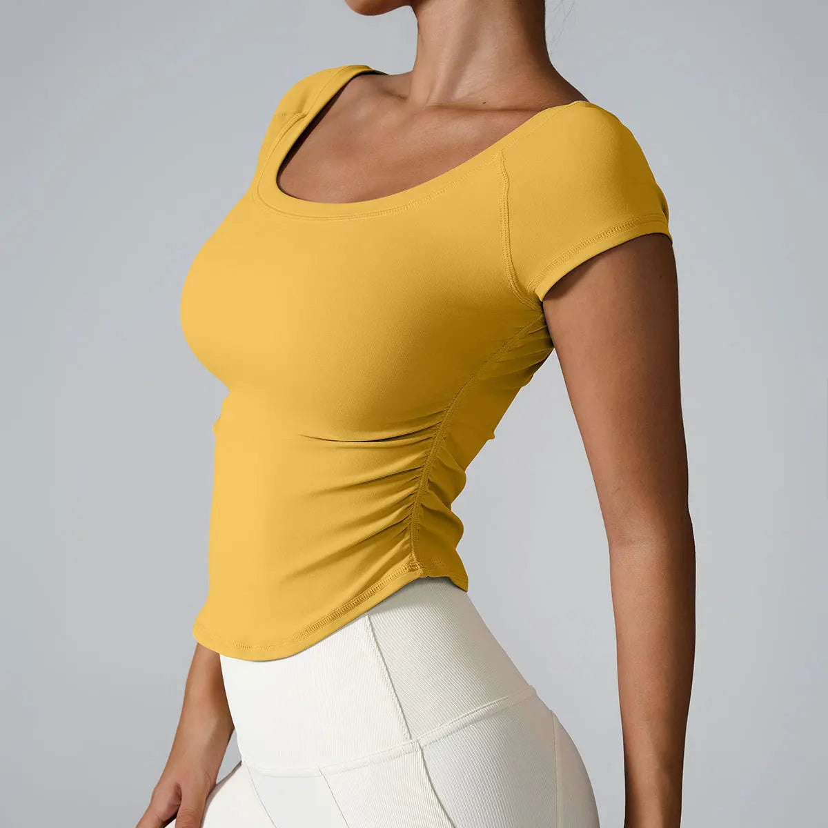 New Women Quickly Dry Clothing T-shirts Training Gym Yoga Tops Fitness Sports Yoga Tops Running Yoga Tops