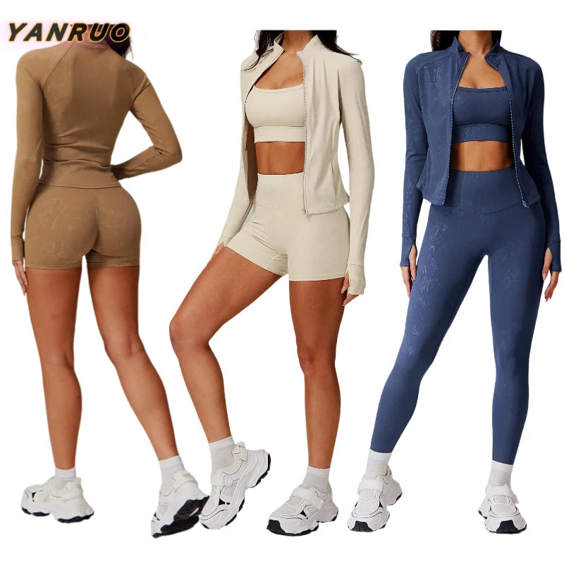 Zip Quick Drying Tight Running Tops Breathable Nude Training Fitness Yoga Wear Jacket for Plus Size Waterproof Plaid Shorts