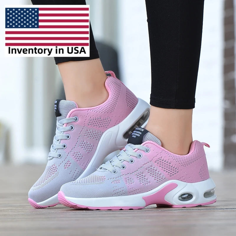Us Stock Walking Shoes Casual Sneaker Ladies Shoes Zapatillas De Mujer	Women's Running Shoes	Trending Products Dropshipping
