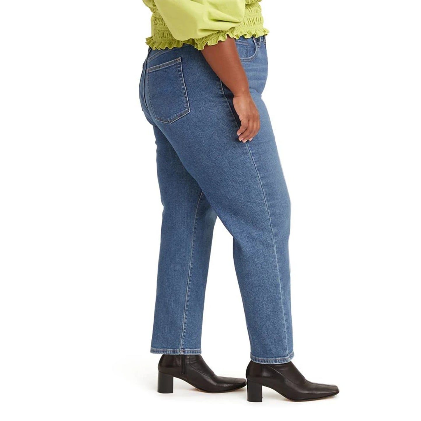 Free Shipping to USA- New Style Women's Jeans Blue Straight-Leg Trousers Casual Plus Size Boyfriend Denim Pants Mom Denim Jeans