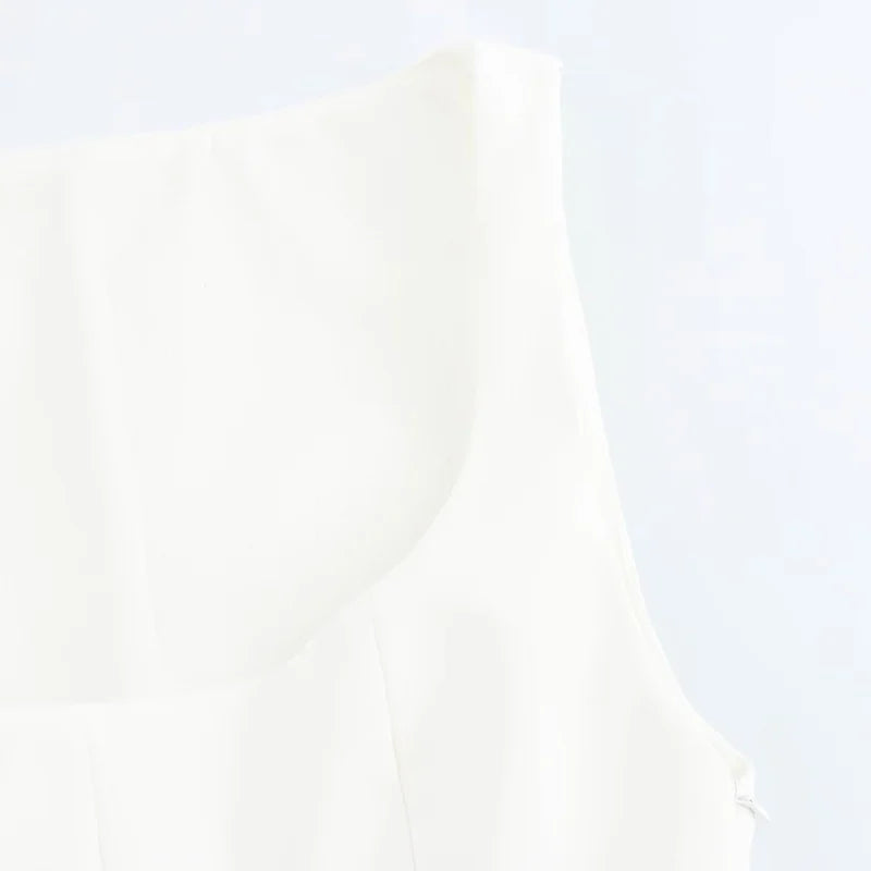 ZATRHMBM Spring and Autumn Women's Wear 2025 New Fashion Casual Vest Retro Sleeveless Solid Color Women's Tops