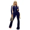 High Quality Women's Crop Top and Pant Set Super Elastic Sweatsuit in 10 Colors Velvet 2 Piece Set Casual Long Tops XL Size