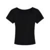 Women 2024 Summer New Fashion Flat T-Shirt Vintage Slim-Fit Casual Chic Female Tee Shirt Tops Mujer