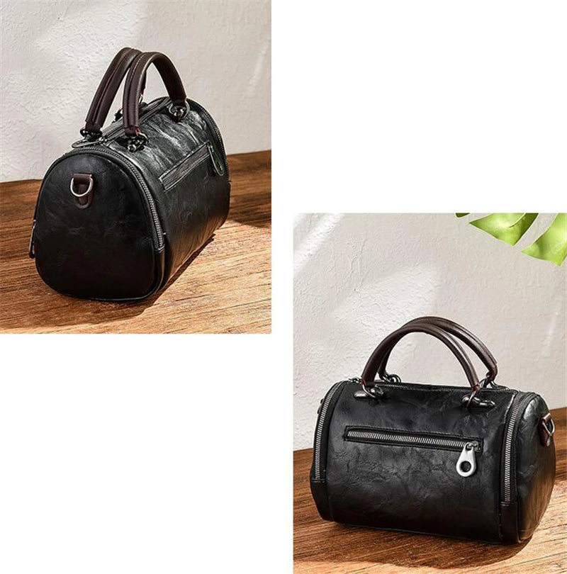 Fashion Women Shoulder Bag with Flower Pendant Ladies Totes Party Purse Boston Handbag Casual Female Messenger Crossbody Bags