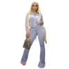 High Quality Women's Crop Top and Pant Set Super Elastic Sweatsuit in 10 Colors Velvet 2 Piece Set Casual Long Tops XL Size