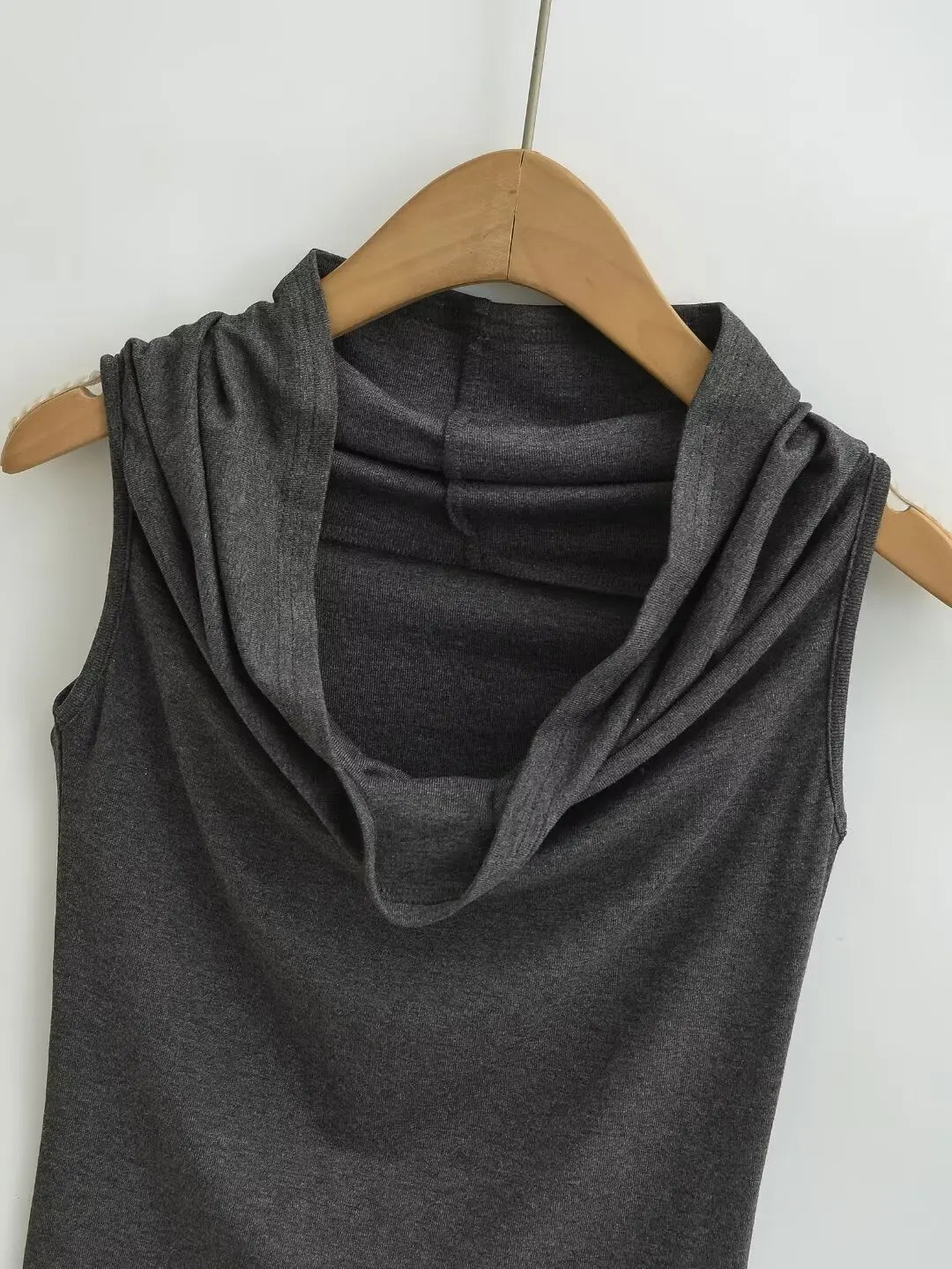 Women 2024 Summer New Fashion One-word Swing Collar Vest Base Shirt Retro Casual Chic Female Tee Shirt Tops Mujer