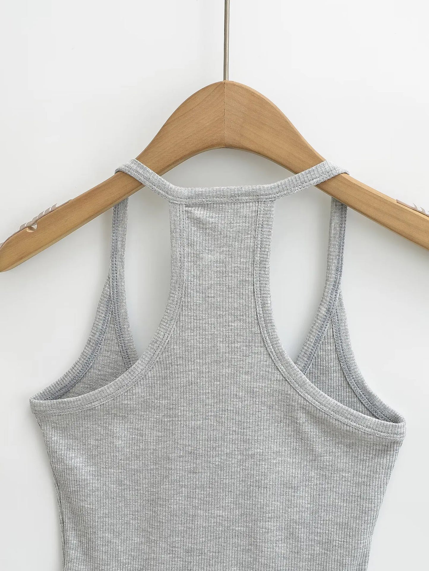 Women 2024 Summer New Fashion Deep V-Neck Small Tank Tops Vintage Slim-Fit Casual Female Camis Chic Tops