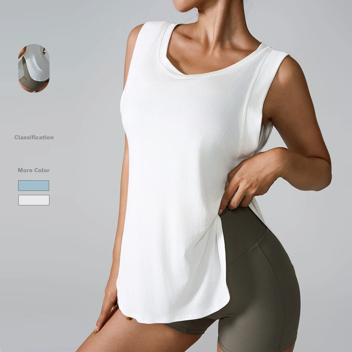 Women's Loose Summer Blouse Sleeveless Women Athletic Breathable Vest Jackets for Yoga Workout Tops