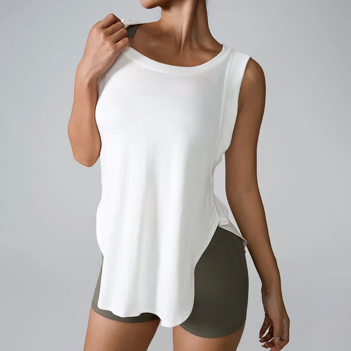 Women's Loose Summer Blouse Sleeveless Women Athletic Breathable Vest Jackets for Yoga Workout Tops