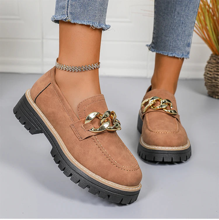 Woman Shoes Comfortable Women's loafers With Heels Casual Shoes Elegant Heel Zapatos De Mujer New Slip-on Shoes Women Footwear