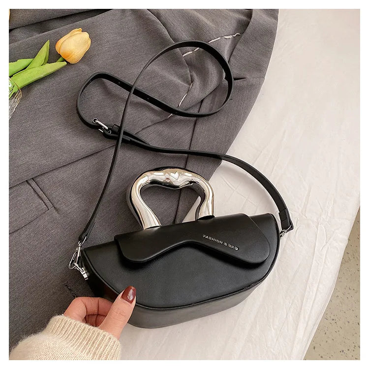 Personalized Fashion Handbags for Party Underarm Bag Women 2024 New Versatile PU Texture Single Shoulder Crossbody Bags