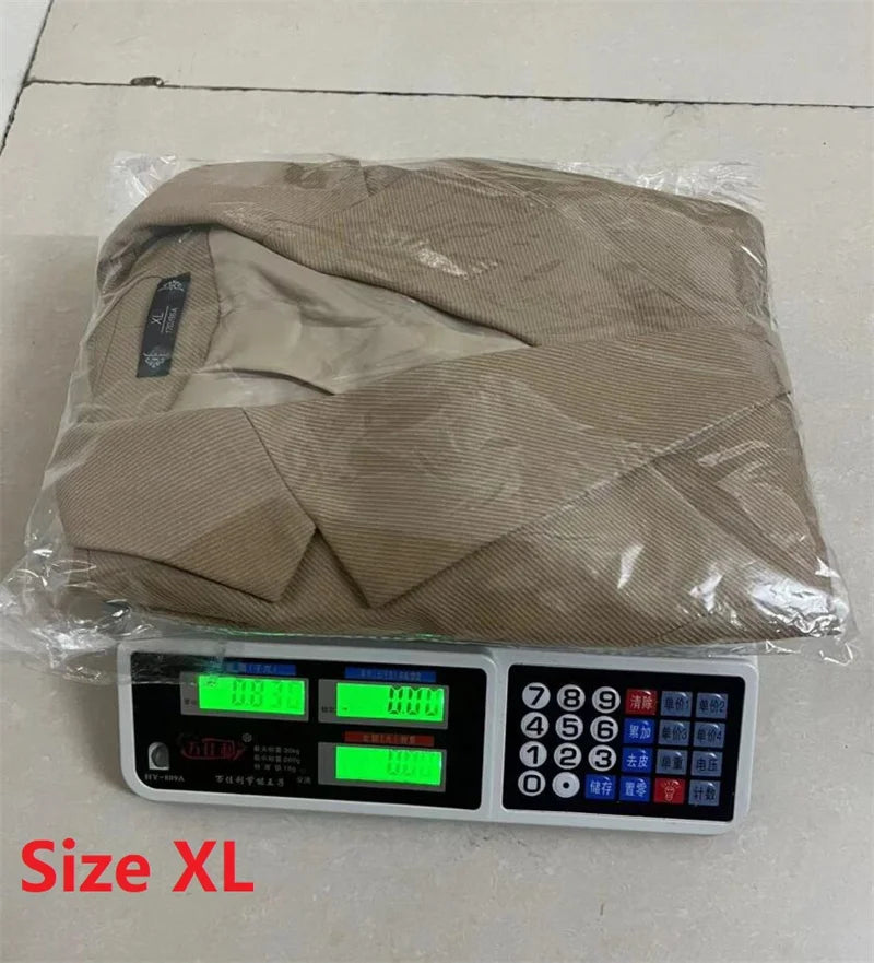 Autumn Winter Jacket Women Long Blazer Khaki Coffee Black Office Ladies Formal Jacket Business Work Wear Coat Female Outerwear