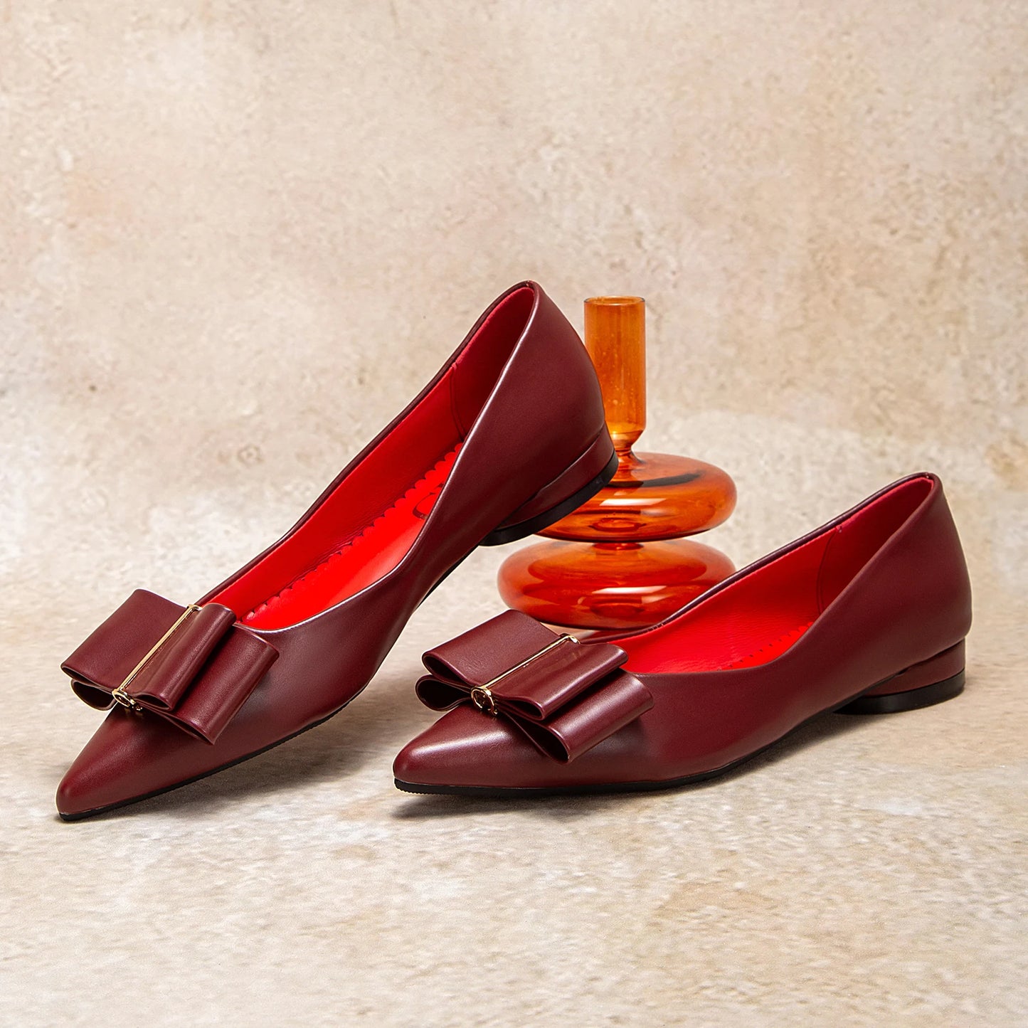 Solid Colour Simple Women's Single Shoes Fashionable Versatile Wear Comfortable Season New Women's Low-heeled Single Shoes