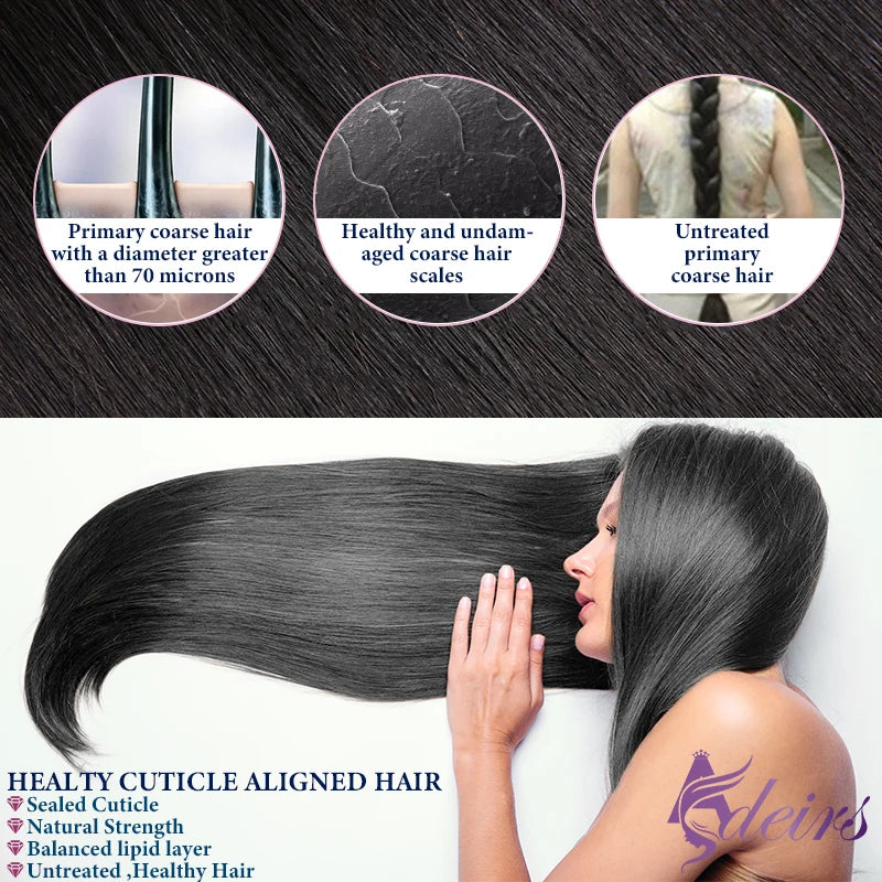 ADEIRS Flat Tip Hair Extensions 100% Real Human Hair Fusion Keratin Capsule Hair Extensions Brown Blonde Straight 1g/Strand