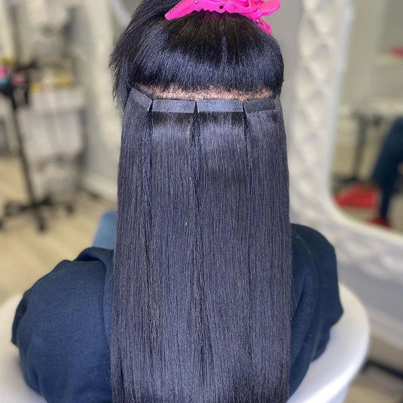 Blonde #613 Tape In Hair Extensions 100% Unprocessed Human Hair Adhesive Glue Skin Weft Tape In Human Hair Extensions 50g/20pcs