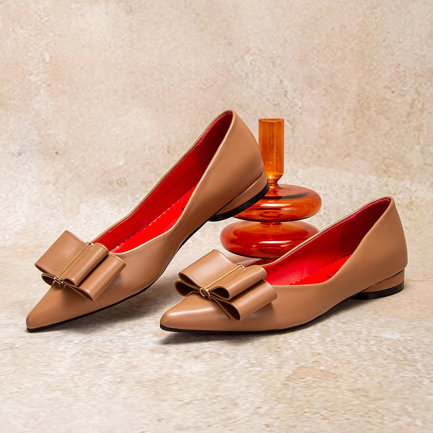 Solid Colour Simple Women's Single Shoes Fashionable Versatile Wear Comfortable Season New Women's Low-heeled Single Shoes