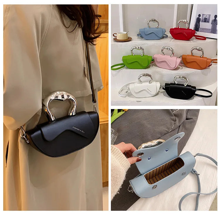 Personalized Fashion Handbags for Party Underarm Bag Women 2024 New Versatile PU Texture Single Shoulder Crossbody Bags