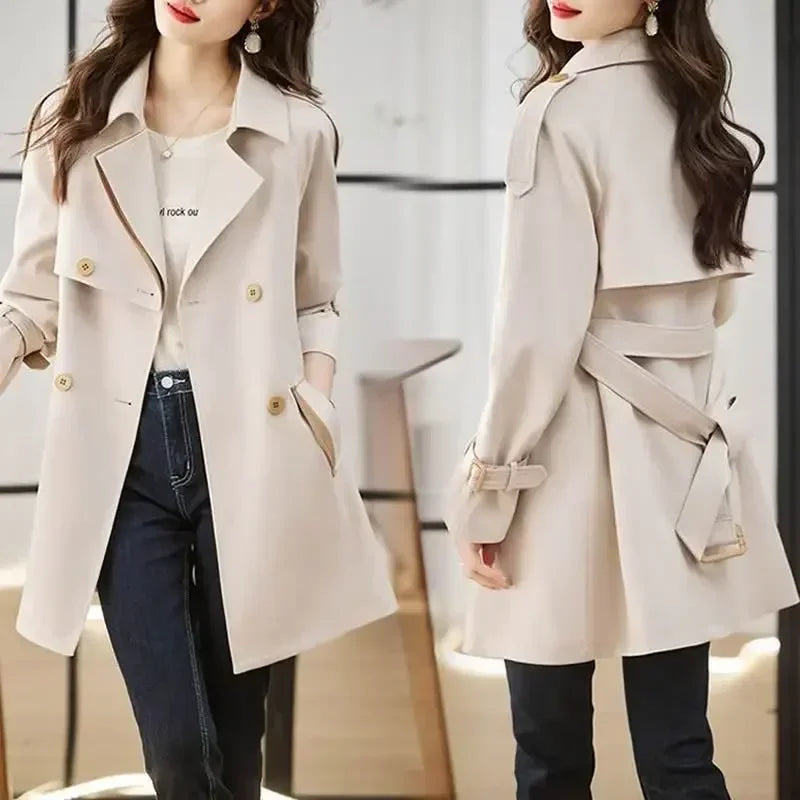High Quality Coats for Women Spring Autumn Medium Length Blazer Woman Trend 2025 In Promotion Jacket Korean Fashion Outerwears