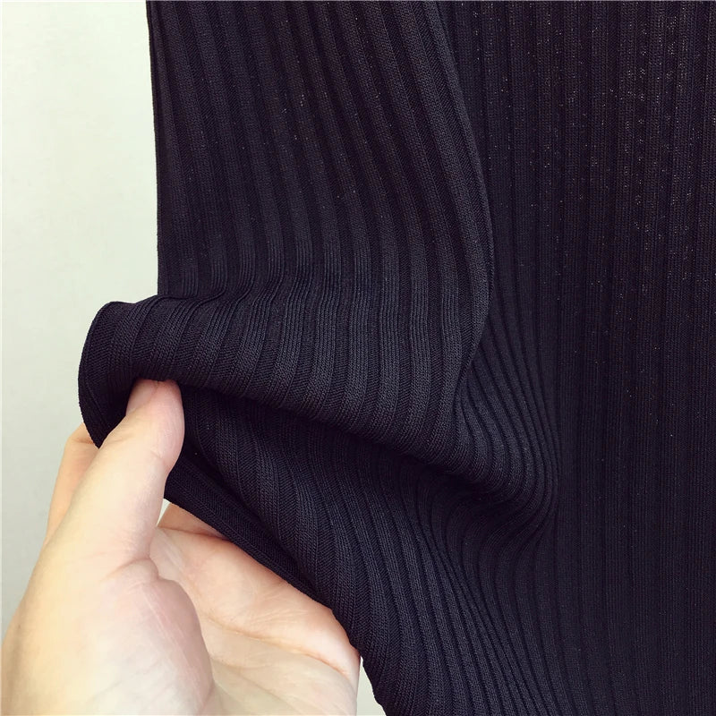 zjais Summer Spring Tanks Top Women Sleeveless Knitted T-Shirts Female Elastic Slim Casual Vests Crop Tops Camis Pullover Shirts