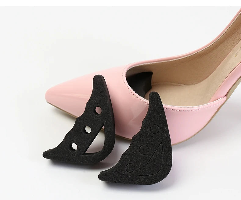 Women High Heel Half Forefoot Insert Toe Plug Cushion Pain Relief Protector Big Shoes Toe Front Filler Adjustment 1 Pair