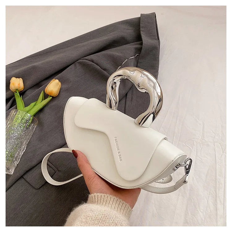 Personalized Fashion Handbags for Party Underarm Bag Women 2024 New Versatile PU Texture Single Shoulder Crossbody Bags