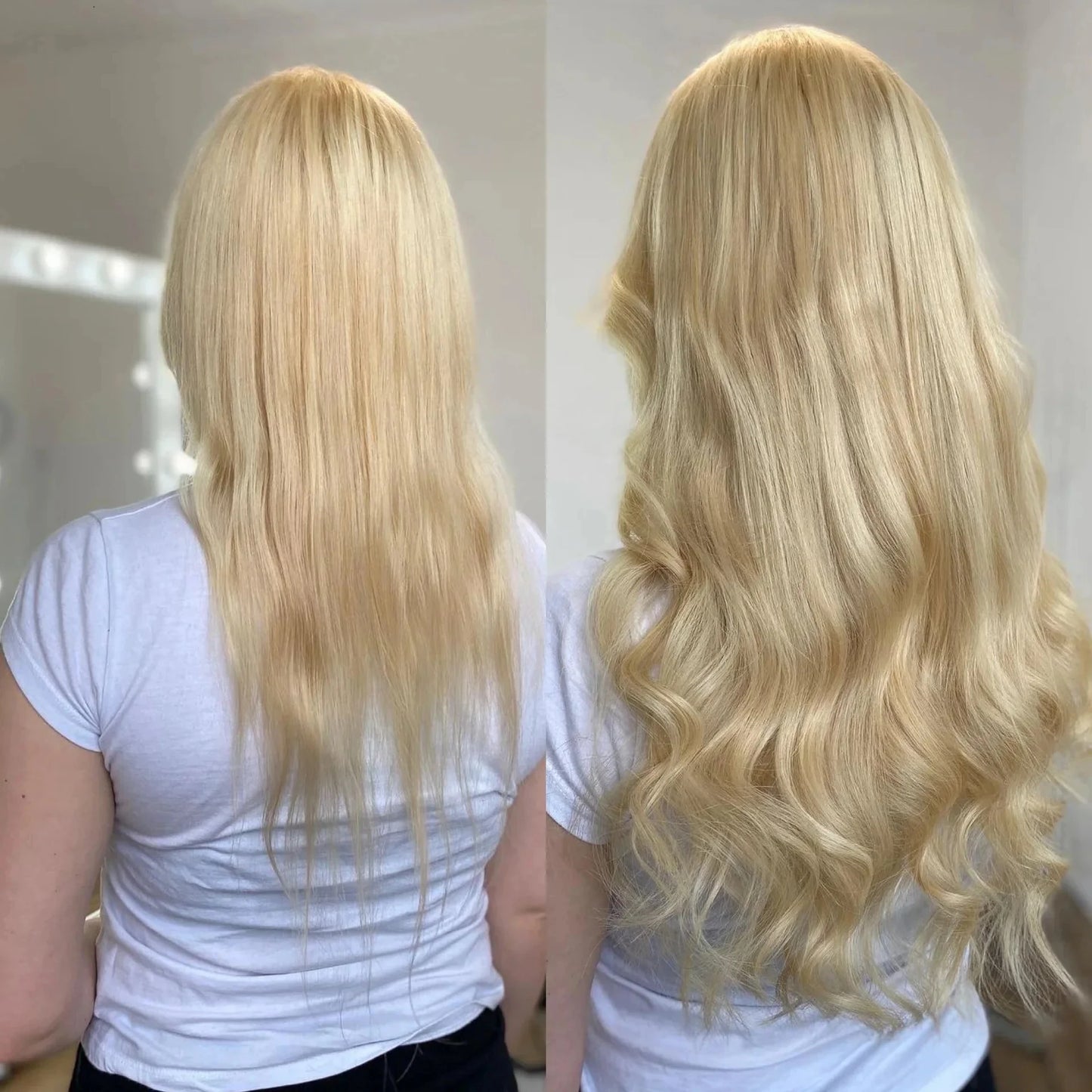 Blonde #613 Tape In Hair Extensions 100% Unprocessed Human Hair Adhesive Glue Skin Weft Tape In Human Hair Extensions 50g/20pcs