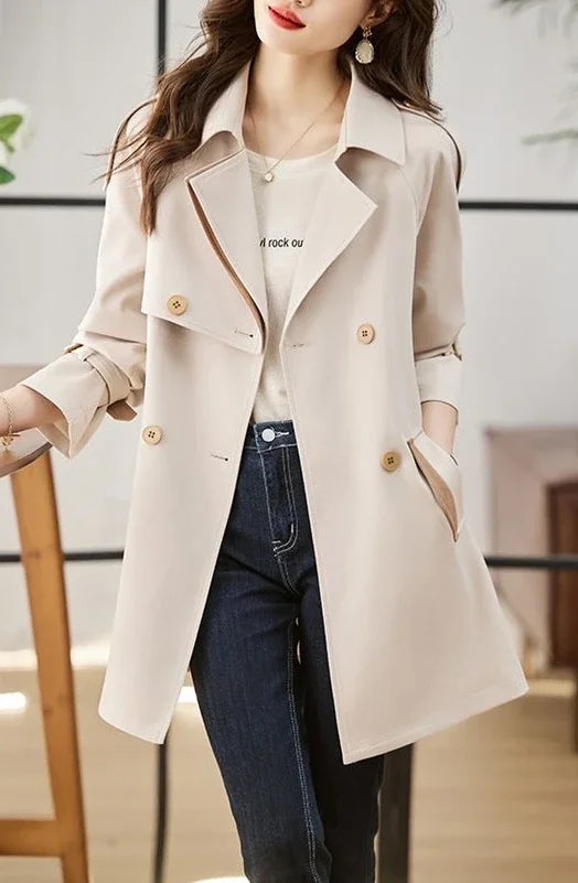 High Quality Coats for Women Spring Autumn Medium Length Blazer Woman Trend 2025 In Promotion Jacket Korean Fashion Outerwears