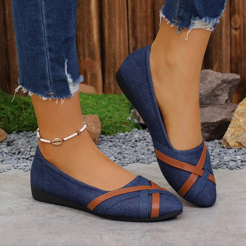 2025 Spring and Autumn New Fashionable Breathable Comfortable Flat Shoes Anti slip Soft soled Women's Shoes Casual Shoes