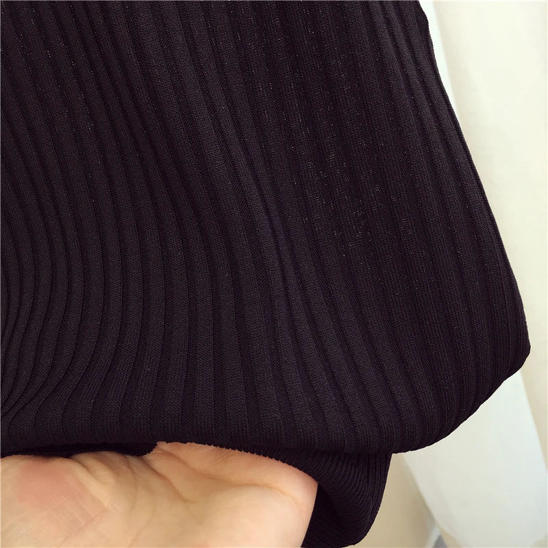 zjais Summer Spring Tanks Top Women Sleeveless Knitted T-Shirts Female Elastic Slim Casual Vests Crop Tops Camis Pullover Shirts