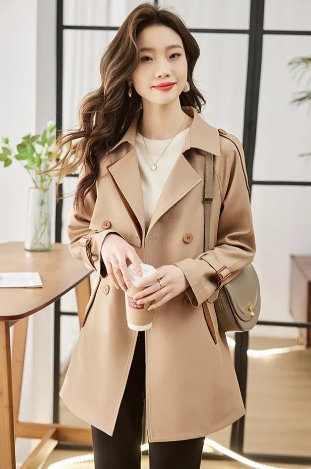 High Quality Coats for Women Spring Autumn Medium Length Blazer Woman Trend 2025 In Promotion Jacket Korean Fashion Outerwears
