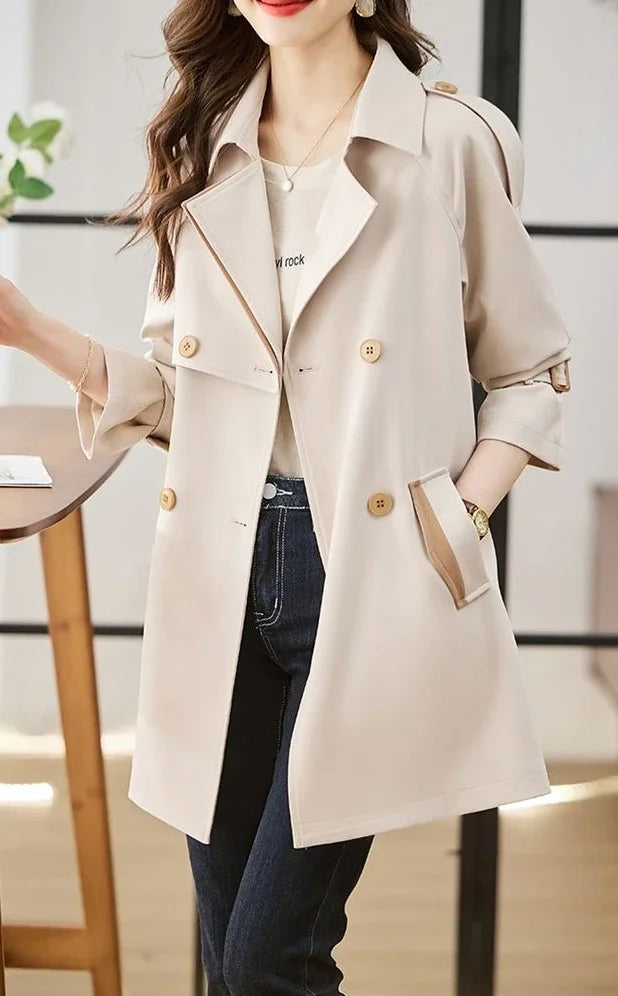 High Quality Coats for Women Spring Autumn Medium Length Blazer Woman Trend 2025 In Promotion Jacket Korean Fashion Outerwears