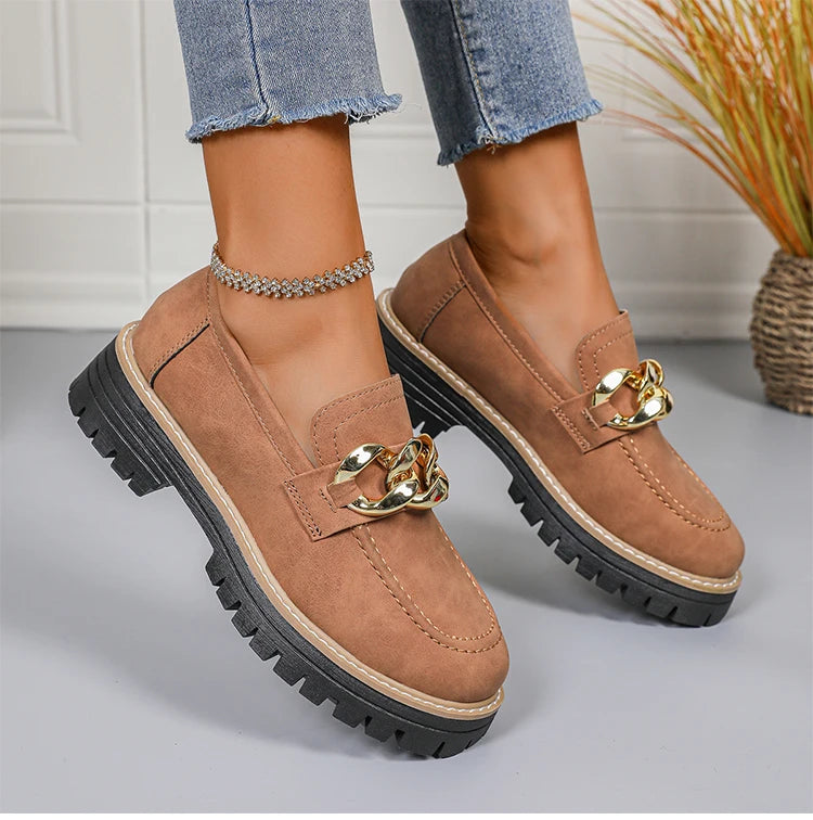 Woman Shoes Comfortable Women's loafers With Heels Casual Shoes Elegant Heel Zapatos De Mujer New Slip-on Shoes Women Footwear