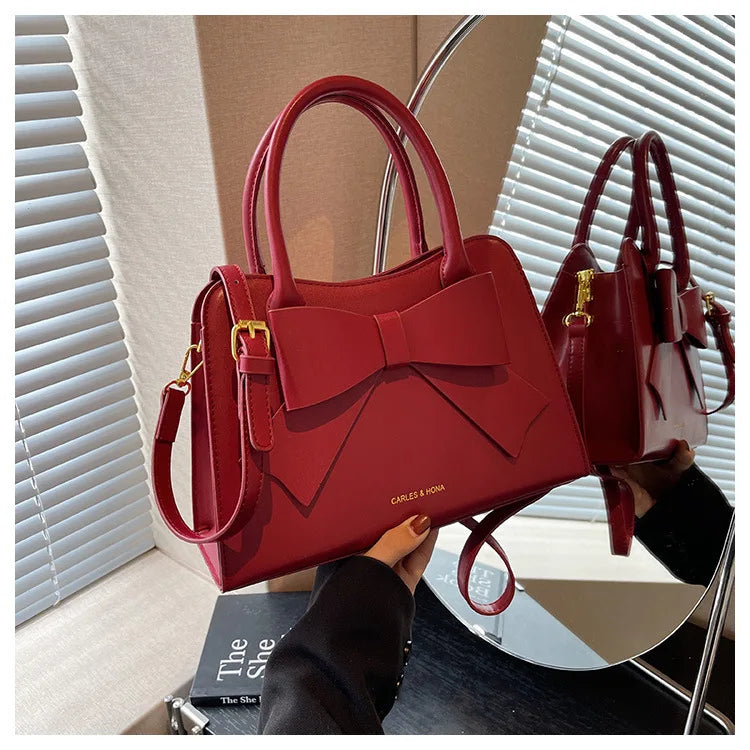 2025 New Luxury Wedding Clutch Bride Bag Elegant Red Bridesmaid Purse, Women's Fashion Handbag Versatile Small Evening Party Bag