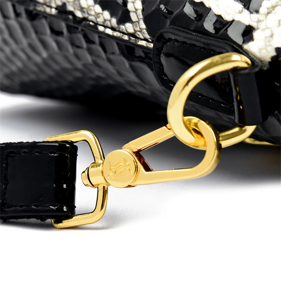 Fashion Trend Noble Women Handbag Python Pattern Luxury Ladies Party Handbag and Purse Elegant Wedding Party Casual Tote 2024