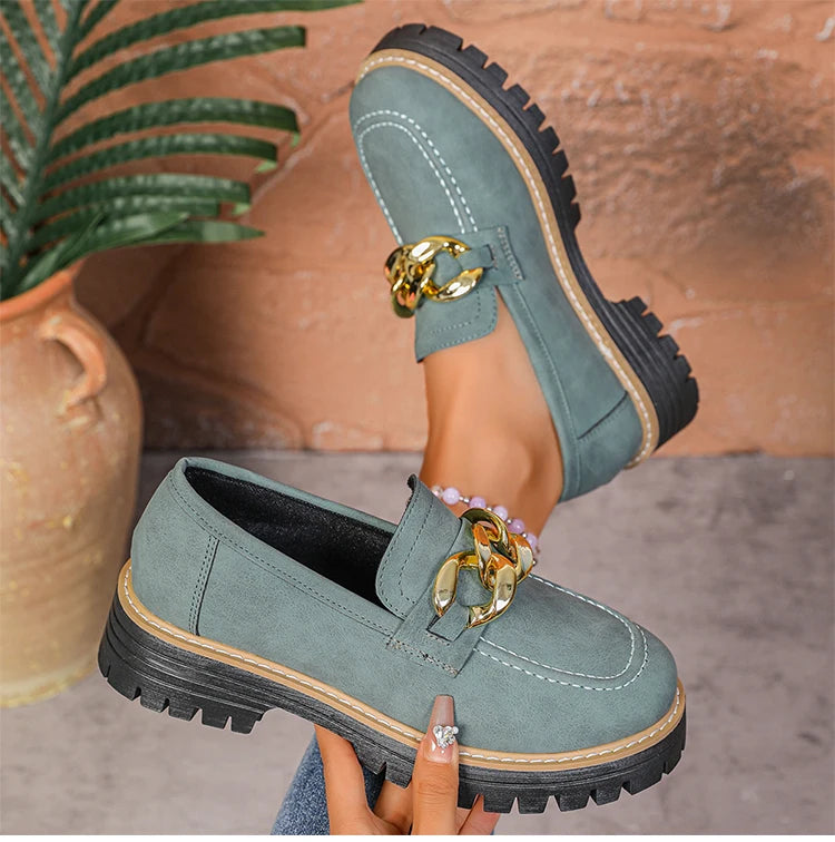 Woman Shoes Comfortable Women's loafers With Heels Casual Shoes Elegant Heel Zapatos De Mujer New Slip-on Shoes Women Footwear