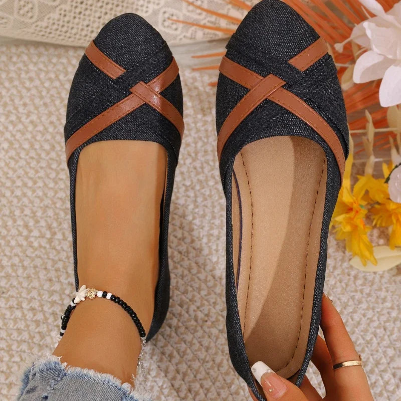 2025 Spring and Autumn New Fashionable Breathable Comfortable Flat Shoes Anti slip Soft soled Women's Shoes Casual Shoes