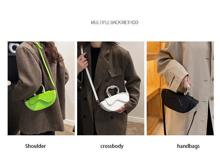 Personalized Fashion Handbags for Party Underarm Bag Women 2024 New Versatile PU Texture Single Shoulder Crossbody Bags