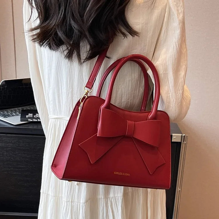 2025 New Luxury Wedding Clutch Bride Bag Elegant Red Bridesmaid Purse, Women's Fashion Handbag Versatile Small Evening Party Bag