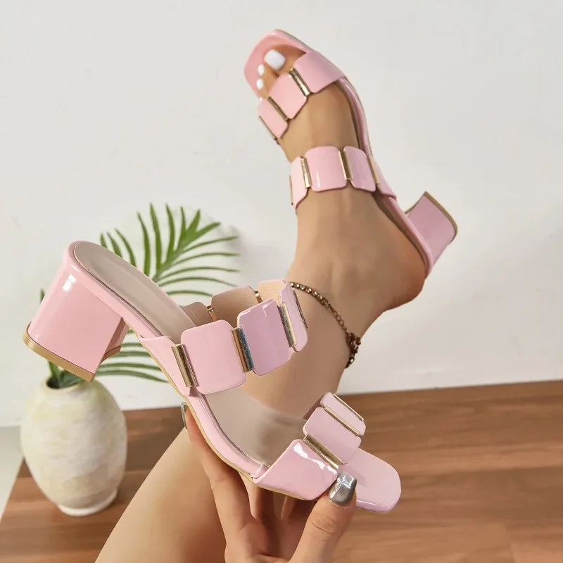 New Shoes for Women Fashion Summer High Heels Sandals Sexy Comfortable Women Sandals Female Outdoor Designer Shoes for Women