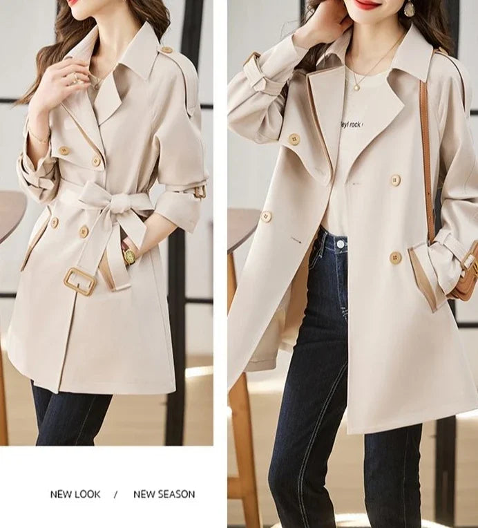 High Quality Coats for Women Spring Autumn Medium Length Blazer Woman Trend 2025 In Promotion Jacket Korean Fashion Outerwears