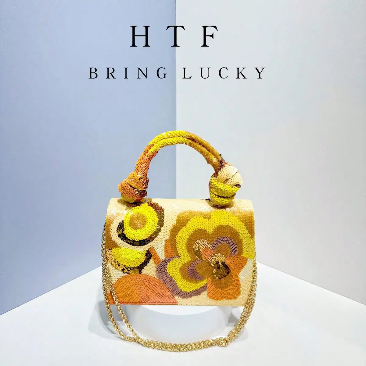 New Design Flower Beaded Handbag Women's Shiny Evening Bags For Wedding Lady Party Beading Totes Crossbody Bag