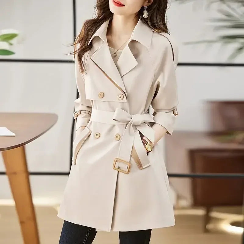 High Quality Coats for Women Spring Autumn Medium Length Blazer Woman Trend 2025 In Promotion Jacket Korean Fashion Outerwears