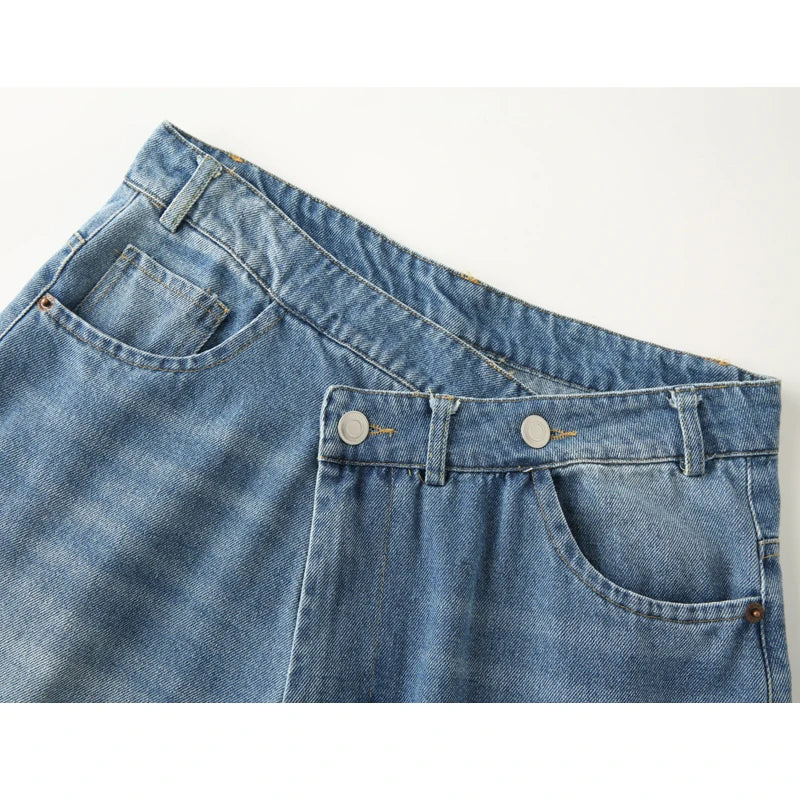 MUJER 2025 Women's Jeans Blue Baggy Jeans for Women High Waist Mom Jeans Woman Wide Leg Denim Pants Woman Jeans Summer Trousers