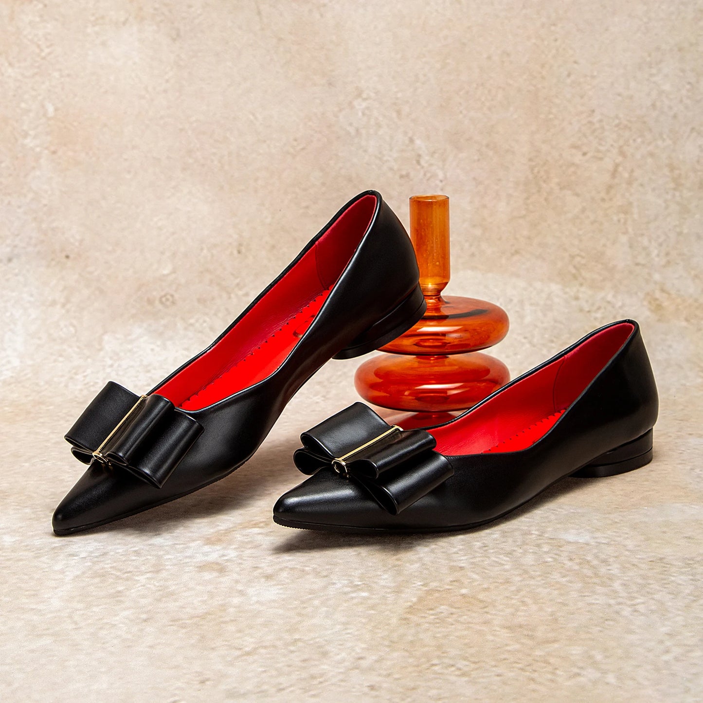 Solid Colour Simple Women's Single Shoes Fashionable Versatile Wear Comfortable Season New Women's Low-heeled Single Shoes