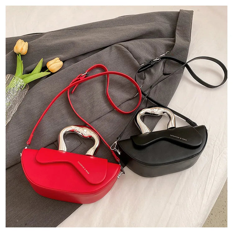 Personalized Fashion Handbags for Party Underarm Bag Women 2024 New Versatile PU Texture Single Shoulder Crossbody Bags