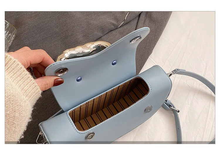 Personalized Fashion Handbags for Party Underarm Bag Women 2024 New Versatile PU Texture Single Shoulder Crossbody Bags